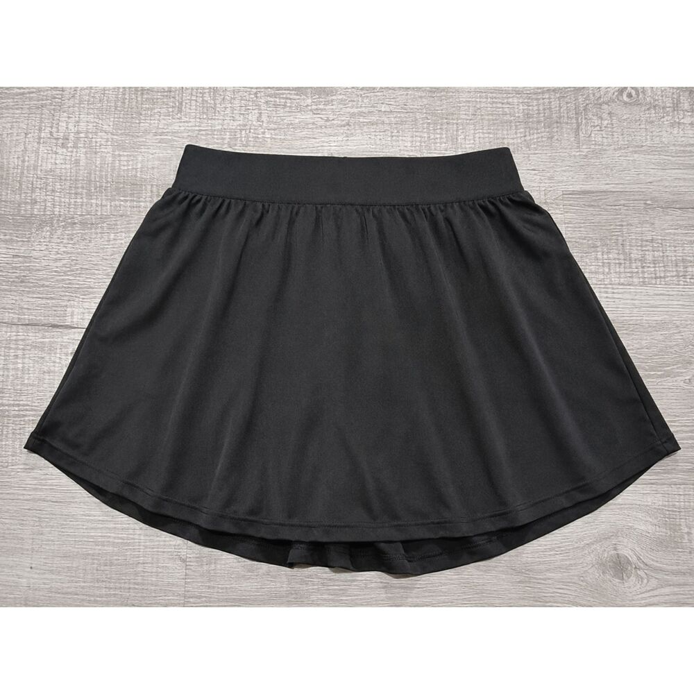 No Boundaries Black Pleated Ruffle Tennis Athletic Skort Size Medium